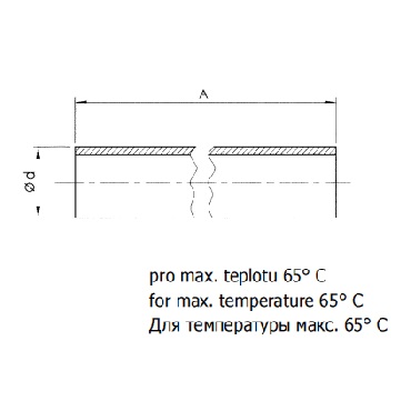 5315 B - Труба уровнемера - PVC . Чертеж